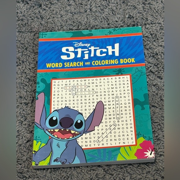 Disney | Office | Nwt Disneys Stitch Word Search And Coloring Book ...